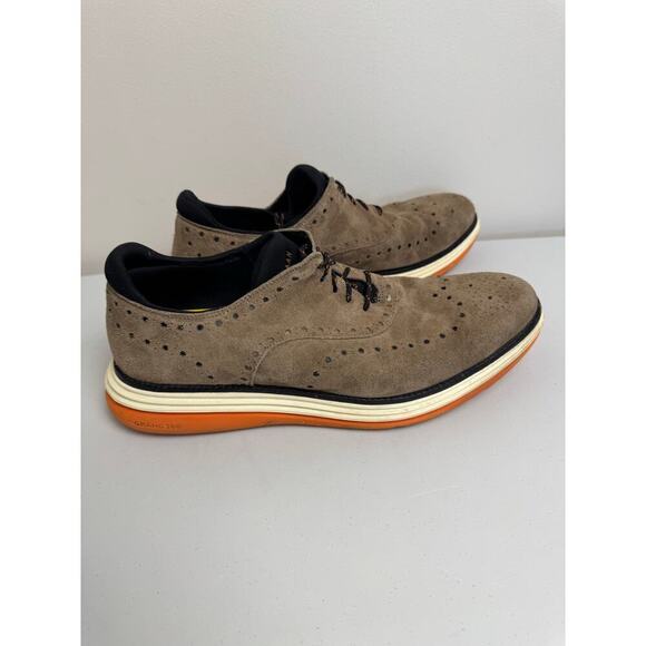 COLE HAAN ORIGINALGRAND ULTRA WING OX BROWN NUBUCK C32069 US SIZE 11 1/2M SHOE